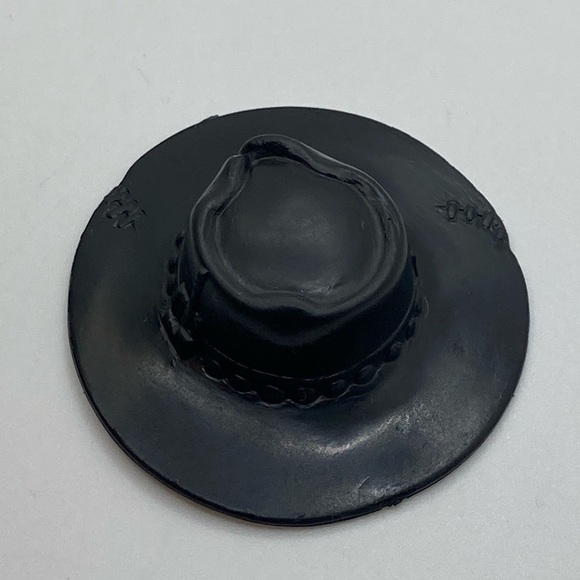 Vtg 80s Mattel Filmation Marshal Bravestarr Tex Hex Black Cowboy Hat Accesory - Picture 2 of 4
